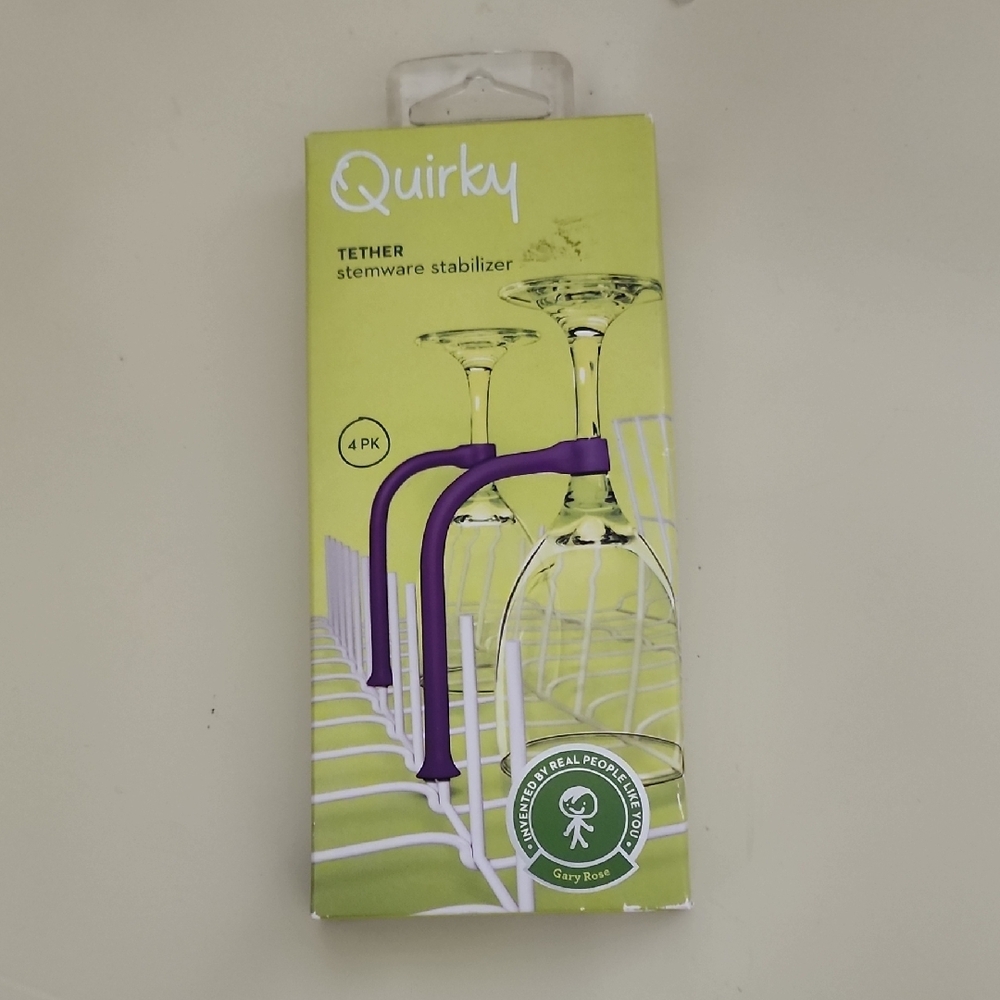 Quirky Tether Stemware Stabilizer 4 Pack
